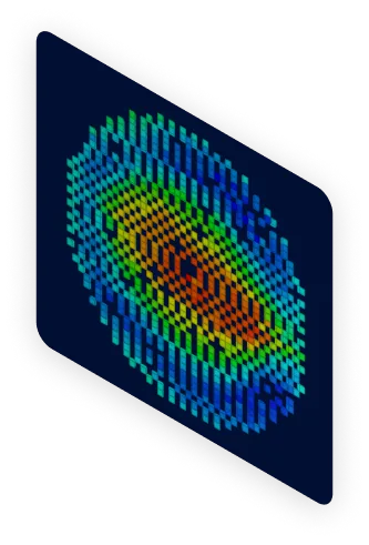 An image of a computer screen with a colorful pattern on it.