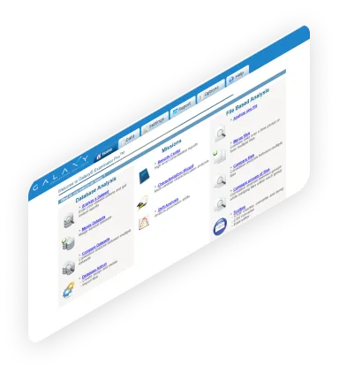 A computer screen with a bunch of items on it.